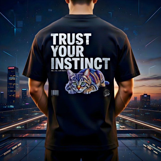  Trust Your Instinct Cat Lover Gift T-Shirt (Creator Uploaded)