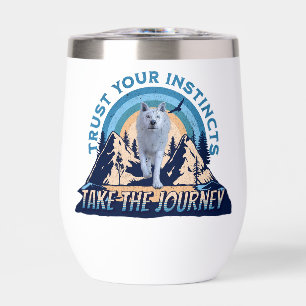 Trust Your Instincts Arctic Wolf Adventure Art