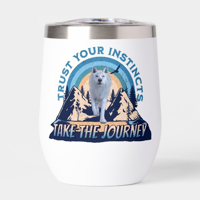 Trust Your Instincts Arctic Wolf Adventure Art (Front)
