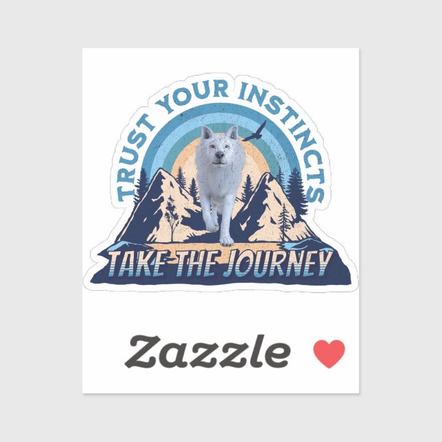 Trust Your Instincts Arctic Wolf Adventure Art (Sheet)