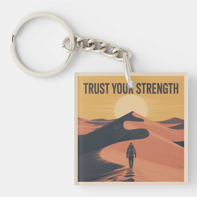 Trust Your Strength Key Ring (Front)