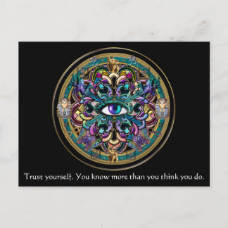 Trust Yourself ~ The Eyes of the World Mandala Postcard