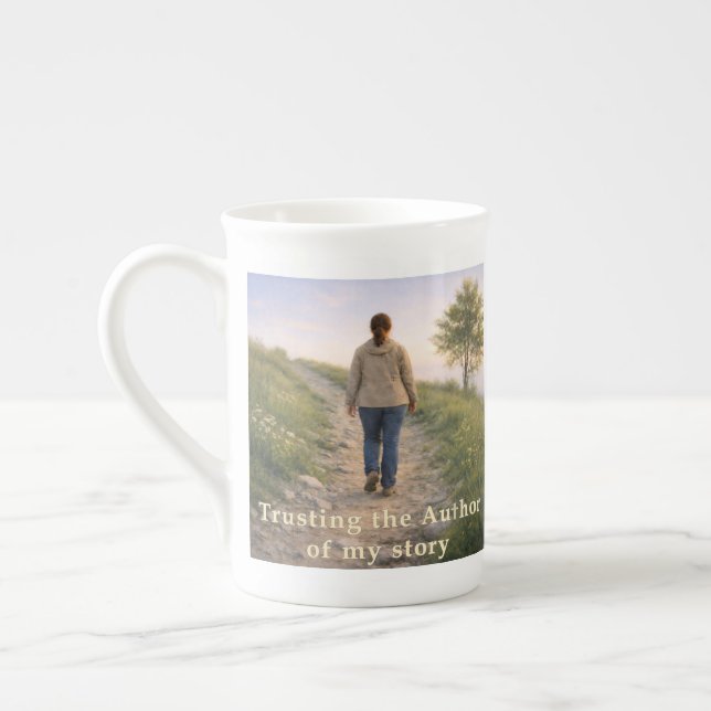 Trusting the Author Bone China Mug (Left)