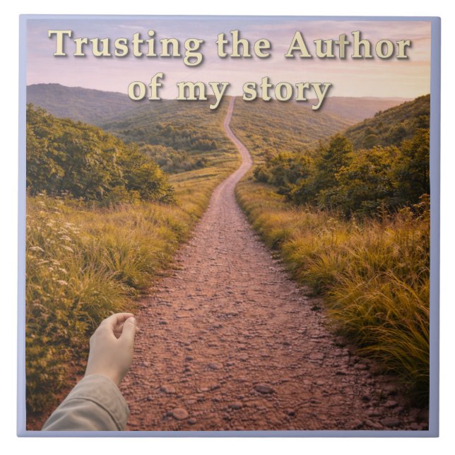 Trusting the Author Ceramic Tile (Front)