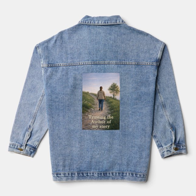 Trusting the Author Denim Jacket (Back)