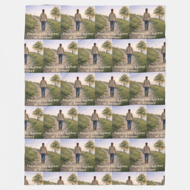 Trusting the Author Fleece Blanket (Front)