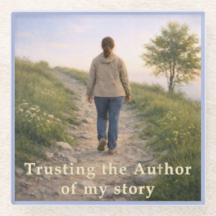 Trusting the Author Glass Coaster