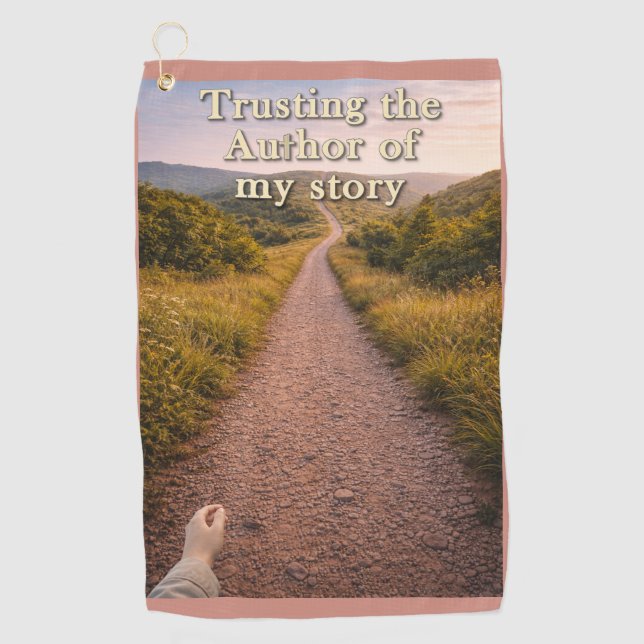 Trusting the Author Golf Towel (Front)