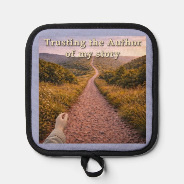 Trusting the Author Pot Holder (Front)