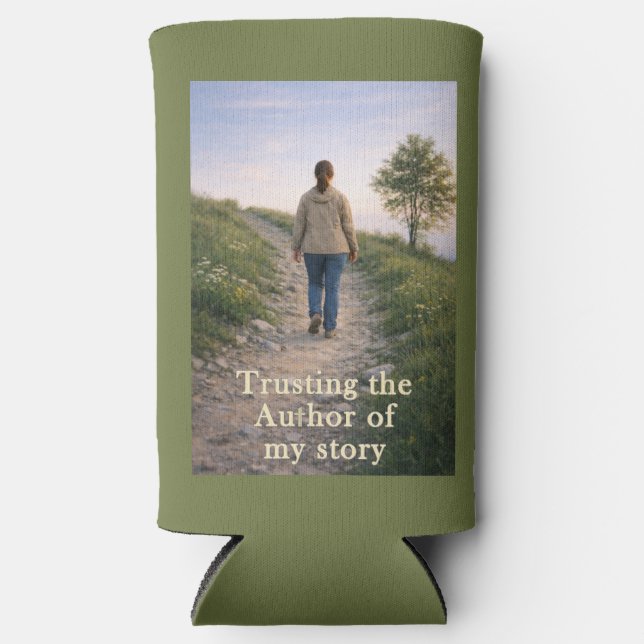 Trusting the Author Seltzer Can Cooler (Front)