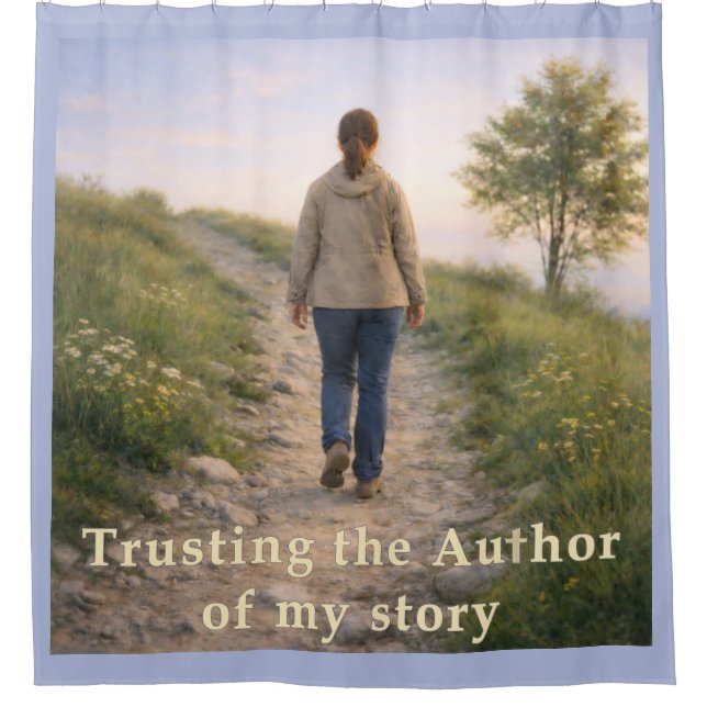 Trusting the Author Shower Curtain (Front)