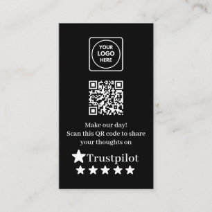 Trustpilot Review QR Business Card