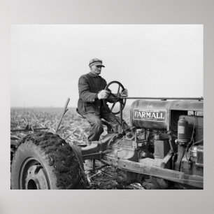 Trusty Old Tractor, 1930s Poster