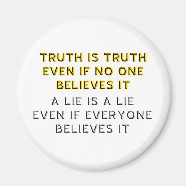 Truth and Lie Magnet (Front)