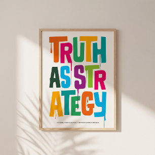 Truth As Strategy — Typography Print Wall Art