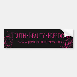 Truth Beauty Freedom Bumper Sticker