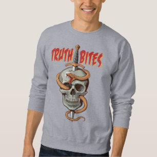 Truth Bites Skull and Snake Sweatshirt