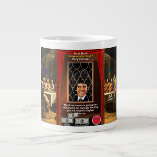 Truth booth confessions by a president large coffee mug