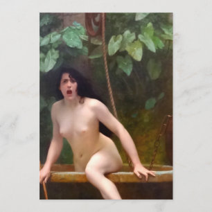 Truth Coming Out of Her Well - Jean-Leon Gerome Invitation
