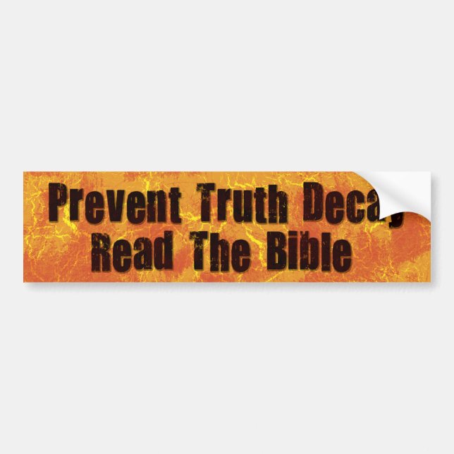 Truth Decay 2 Bumper Sticker (Front)