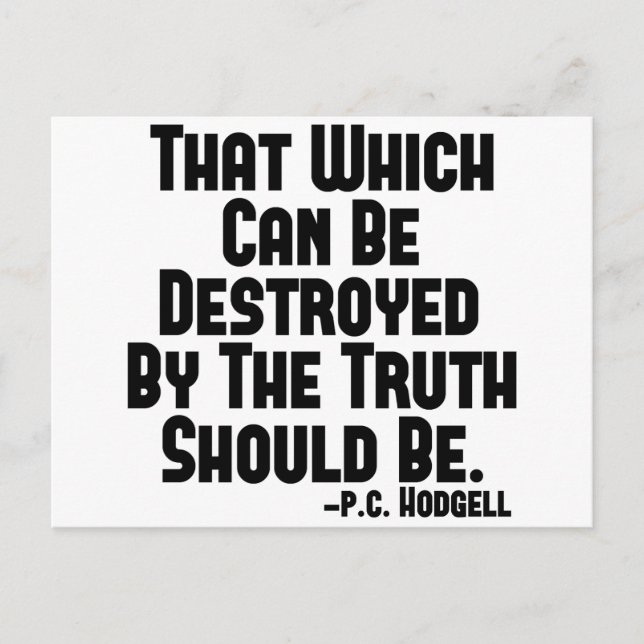 Truth Hurts Postcard (Front)