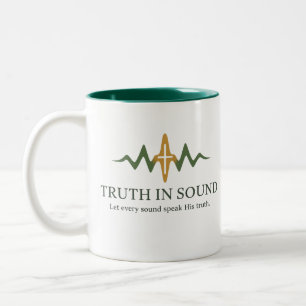 Truth in Sound Official Merch Two-Tone Coffee Mug