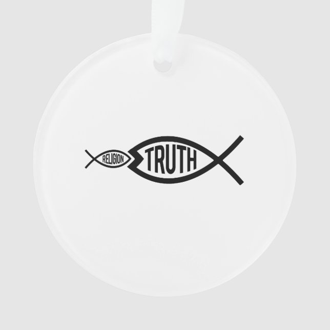 Truth is greater than Religion Ornament (Front)