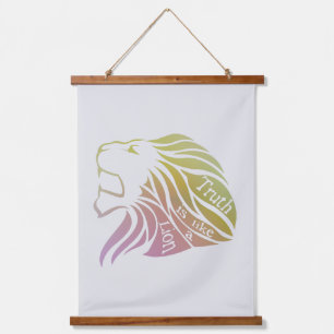 Truth is Like a Lion Tapestry