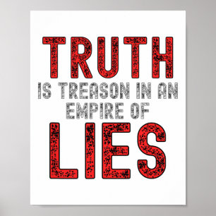 Truth Is Treason In An Empire Of Lies Resist  Poster