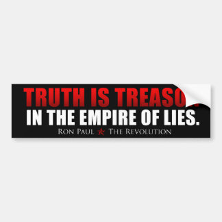 Truth is Treason - Ron Paul Bumper Sticker