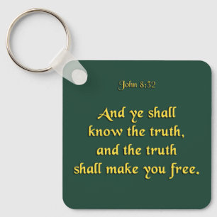 Truth Keychain - John 8:32