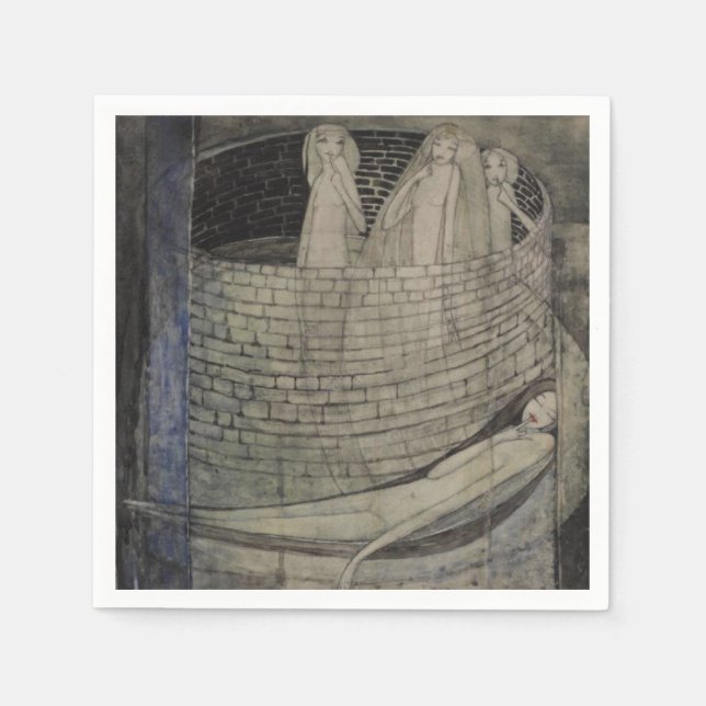 Truth Lies at the Bottom of the Well Napkin (Front)