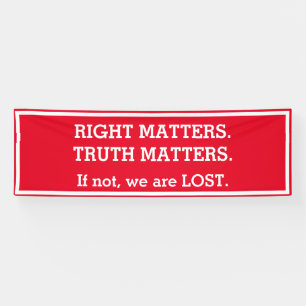 Truth Matters Impeachment Protest Sign Wide