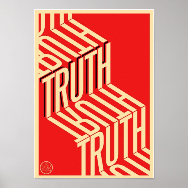 Truth Minimalist Typography Poster (Front)