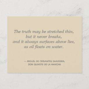 Truth Never Breaks Quote II Postcard
