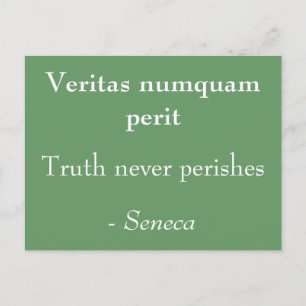 Truth never perishes postcard
