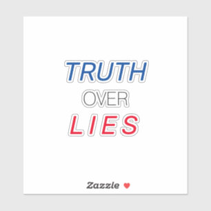 "Truth over Lies" Blue Black Red Vinyl Stickers