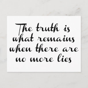 Truth Remains Postcard