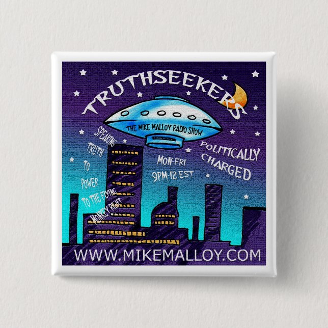 TRUTHSEEKERS 15 CM SQUARE BADGE (Front)