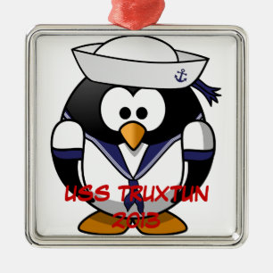 TRUXTUN BABY PENGUIN METAL TREE DECORATION