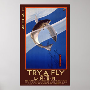 Try a fly by the L.N.E.R. UK Vintage Poster