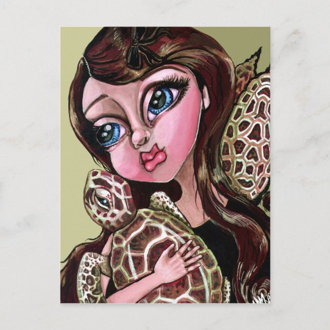 Try A LittleTurtleness Postcard (Front)