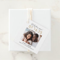 Try Again EDITABLE COLOR Save The Date Favour Tag
