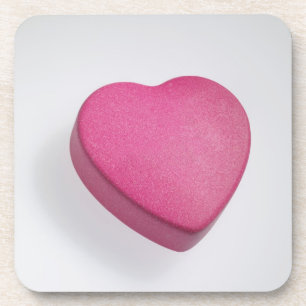 Try again heart candy coaster