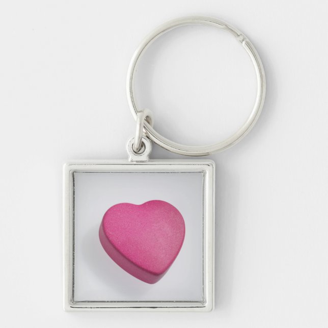 Try again heart candy key ring (Front)