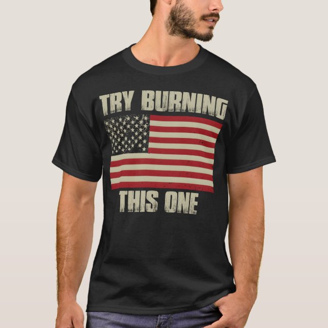 Try Burninghis One friends T-Shirt (Front)