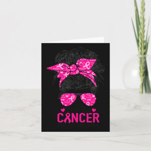 Try Cancer But I'm Still Here Breast Cancer Awaren Card