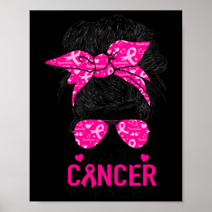 Try Cancer But I'm Still Here Breast Cancer Awaren Poster