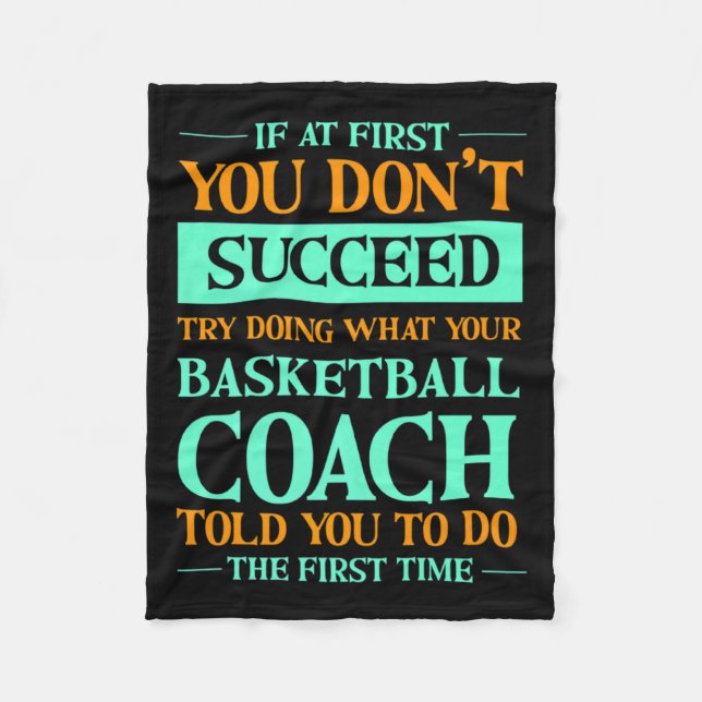 Try doing what your basketball coach told you  fleece blanket (Front)
