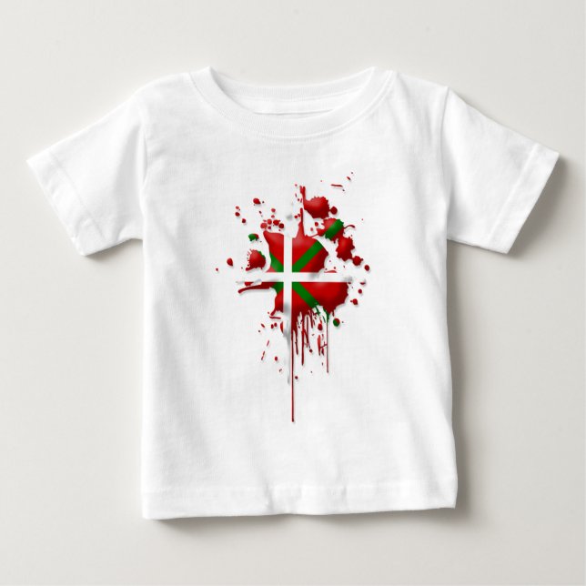 try flag Euskadi Basque Baby T-Shirt (Front)